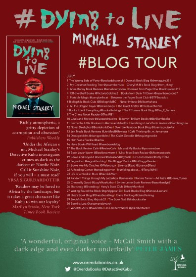 dying to live blog tour poster